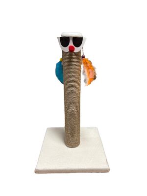 Glipet - Glipet Palyaço Kedi Tırmalama Beyaz 45 Cm