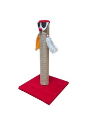 Glipet Palyaço Kedi Tırmalama Kırmızı 45 Cm - Thumbnail