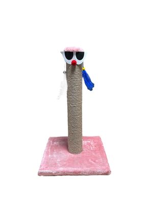 Glipet - Glipet Palyaço Kedi Tırmalama Pembe 45 Cm