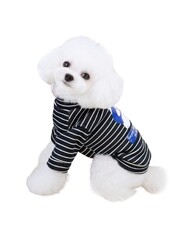 Glipet Panda Çizgili Köpek Kazağı Siyah L - Thumbnail