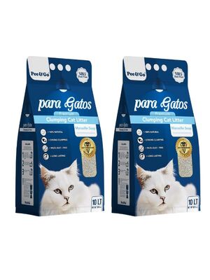 Glipet - Glipet Paragatos Marsilya Sabunlu İnce Taneli Kedi Kumu 10 LT 2'li Paket