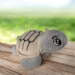Glipet Peluş Kaplumbağa Kedi Oyuncağı 14x11x5 Cm Gri - Thumbnail