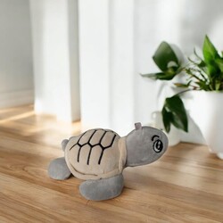 Glipet Peluş Kaplumbağa Kedi Oyuncağı 14x11x5 Cm Gri - Thumbnail
