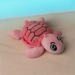 Glipet Peluş Kaplumbağa Kedi Oyuncağı 14x11x5 Cm Pembe - Thumbnail