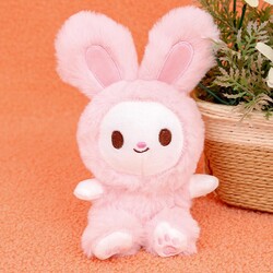 Glipet Peluş Tavşan Köpek Oyuncağı 9x16x6 Cm Pembe - Thumbnail