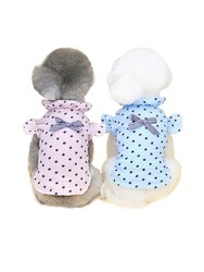 Glipet Pileli Puantajlı Köpek Elbisesi Pembe 2XL - Thumbnail