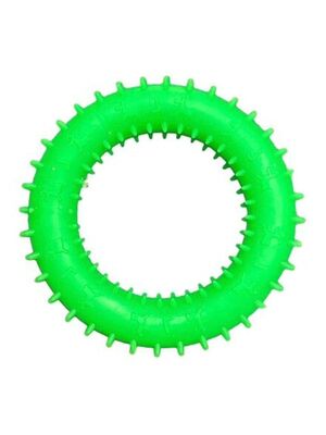 Glipet - Glipet Plastik Dikenli Simit Köpek Oyuncağı Yeşil