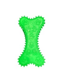 Glipet Plastik Kavak Kemik Dikenli Köpek Oyuncağı 12cm Yeşil - Thumbnail