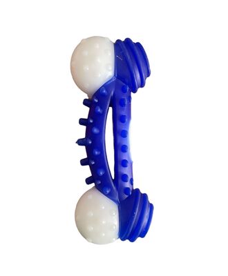 Glipet - Glipet Plastik Kemik Dental Topuzlu Küçük Köpek Oyuncağı 12cm Mavi
