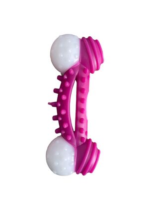 Glipet - Glipet Plastik Kemik Dental Topuzlu Küçük Köpek Oyuncağı 12cm Mor