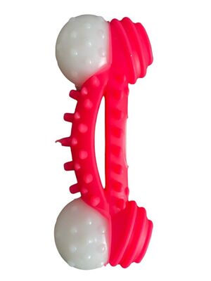 Glipet - Glipet Plastik Kemik Dental Topuzlu Küçük Köpek Oyuncağı 12 cm Pembe
