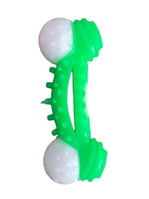 Glipet - Glipet Plastik Kemik Dental Topuzlu Küçük Köpek Oyuncağı 12 cm Yeşil