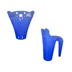Glipet Plastik V Kedi Figürlü Kum Küreği Mavi - Thumbnail