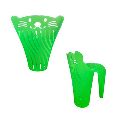 Glipet - Glipet Plastik V Kedi Figürlü Kum Küreği Yeşil