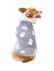 Glipet Puppy Desenli Köpek Kazağı Mor XL - Thumbnail