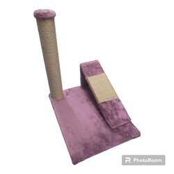 Glipet Rampalı Jut Ipli Kedi Tırmalama 30*35*40 Cm - Fuşya - Thumbnail