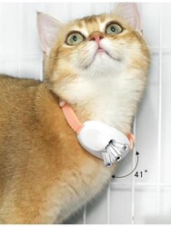 Glipet Şarjlı Lazerli Kedi Tasması Pembe - Thumbnail