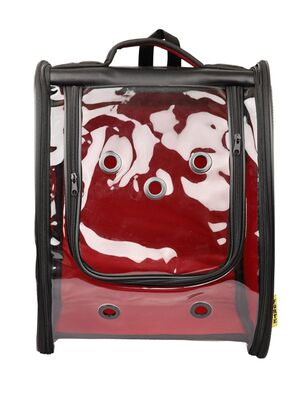 Glipet - Glipet Şeffaf Katlanabilir Kedi Köpek Sırt Çantası 40x30x25 Cm