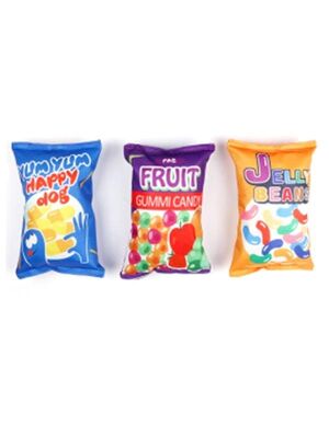 Glipet - Glipet Şeker Torbası Hışırlı Köpek Oyuncağı 23x15 cm