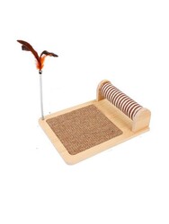 Glipet Silindir Tahtalı Kedi Tırmalama Oyun Standı 38x30x30 Cm - Thumbnail