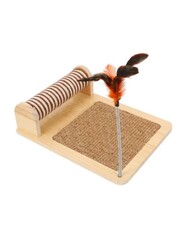 Glipet Silindir Tahtalı Kedi Tırmalama Oyun Standı 38x30x30 Cm - Thumbnail