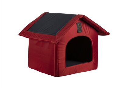 GLİPET - GLİPET Sıvı Geçirmez Kedi Köpek Kulübe Yatak Kırmızı