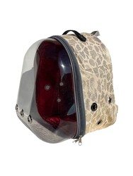 Miapet Snake Şeffaf Astronot Kedi Köpek Taşıma Çantası 42X22X33 Cm Sarı - Thumbnail