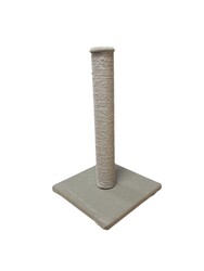 Glipet Tırmalama Tahtası Kare Taban - Jut Halat - Haki 45 Cm - Thumbnail