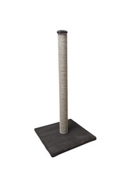 Glipet Tırmalama Tahtası Kare Taban - Jut Halat - Kahverengi 80 Cm - Thumbnail