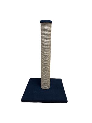 Glipet - Glipet Tırmalama Tahtası Kare Taban - Jut Halat - Lacivert 45 Cm