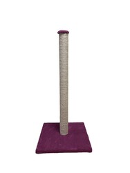 Glipet Tırmalama Tahtası Kare Taban - Jut Halat - Mor 80 Cm - Thumbnail