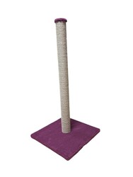 Glipet Tırmalama Tahtası Kare Taban - Jut Halat - Mor 80 Cm - Thumbnail