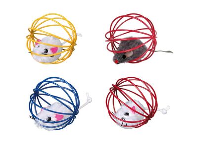 Glipet - Glipet Top İçinde Pluş Fare Kedi Oyuncağı 6 Cm