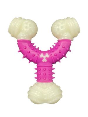 Glipet - Glipet Y Şekilli Kemik Köpek Oyuncağı 12 cm Mor