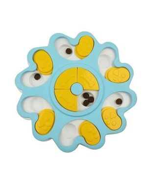 Glipet - Glipet Yavaş Besleme Sağlayıcı Köpek Bulmacası ve Oyuncağı Mavi