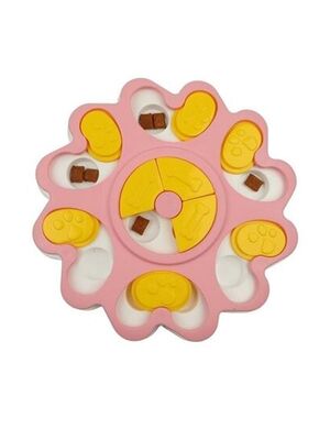 Glipet - Glipet Yavaş Besleme Sağlayıcı Köpek Bulmacası ve Oyuncağı Pembe