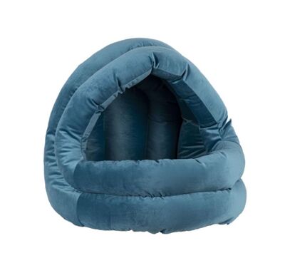 GLİPET - GLİPET Yuvalı Kedi Köpek Yatağı Büyük Boy Mavi