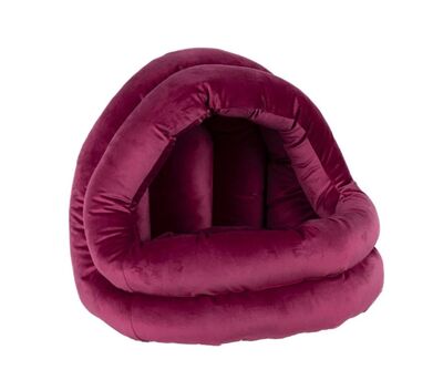 GLİPET - GLİPET Yuvalı Kedi Köpek Yatağı Büyük Boy Pembe