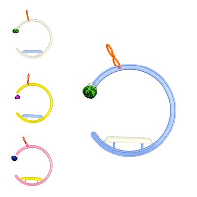 Glipet - Glipet Zilli Kuş Salıncağı Renkli 12cm 