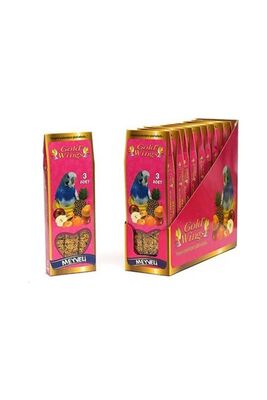 Gold Wings - Goldwings Meyveli Muhabbet Kuşu Krakeri 3 Adetli Paket