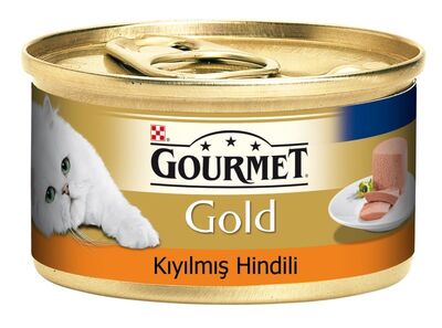 Purina - Gourmet Gold Kıyılmış Hindi Etli Yetişkin Kedi Konservesi 85Gr