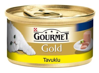 Purina - Gourmet Gold Kıyılmış Tavuklu Yetişkin Kedi Konservesi 85gr