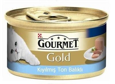 Purina - Gourmet Gold Kıyılmış Ton Balıklı Kedi Konserve Yaş Maması 85 Gr