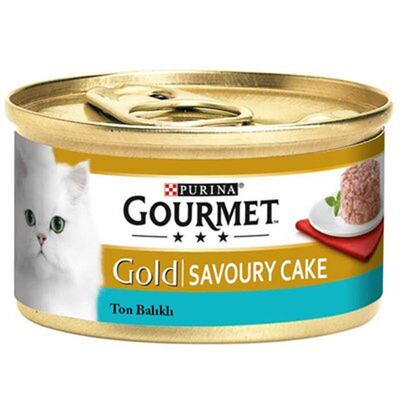 Purina - Gourmet Gold Savoury Cake Ton Balıklı Kedi Konservesi 85 Gr