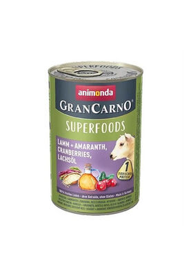 Animonda - Grancarno Kuzu Etli Amarant Kızılcık Ve Somon Yağlı Yetişkin Köpek Konservesi 400 gr