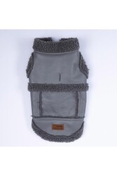 Gri Churchill Yelek Köpek Yeleği Köpek Kıyafeti Köpek Yağmurluk - Thumbnail