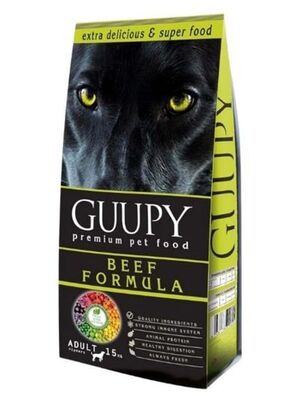 GUUPY - Guupy Biftekli Yetişkin Köpek Maması 15 Kg