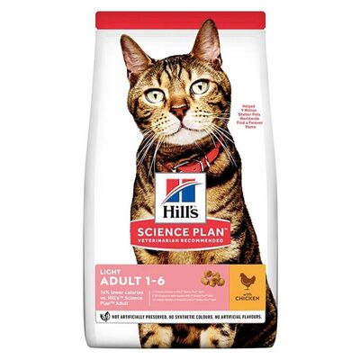 Hills Science Plan - Hills Adult Light Tavuklu Yetişkin Diyet Kedi Maması 3 Kg