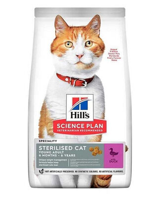 Hills - Hills Adult Ördekli Kısırlaştırılmış Yetişkin Kedi Maması 3 Kg