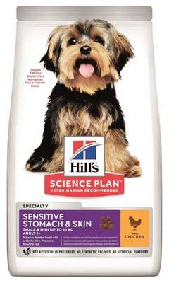 Hills - Hills Adult Sensitive Küçük Irk Tavuklu Yetişkin Köpek Maması 1,5 Kg